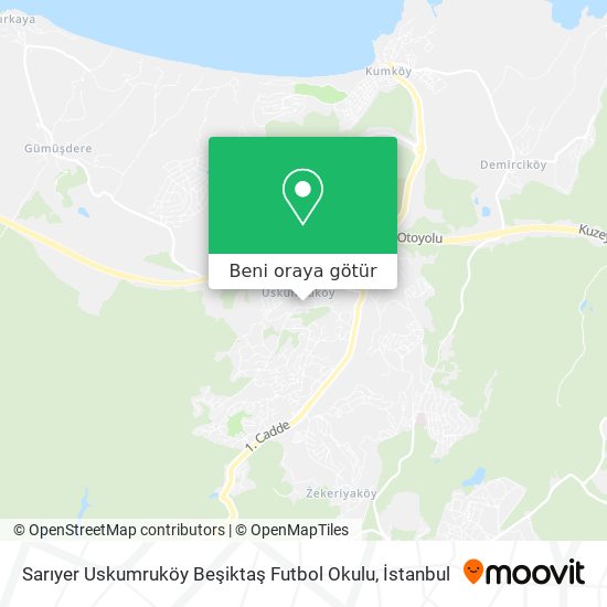 Sarıyer Uskumruköy Beşiktaş Futbol Okulu harita