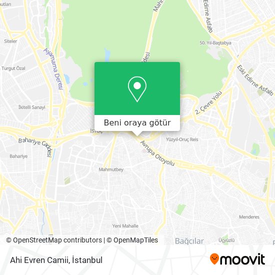 Ahi Evren Camii harita