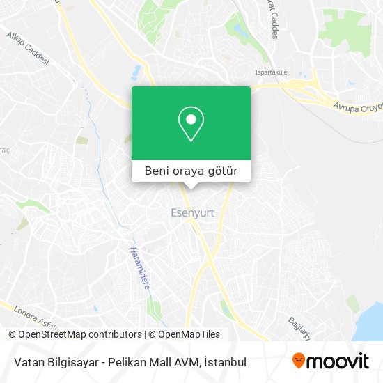 Vatan Bilgisayar - Pelikan Mall AVM harita