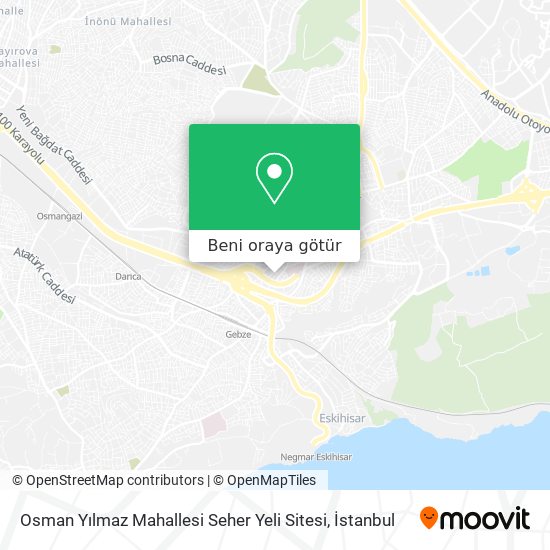 Osman Yılmaz Mahallesi Seher Yeli Sitesi harita