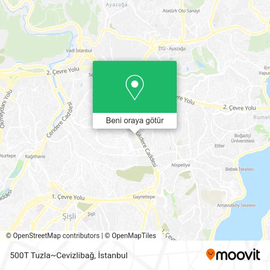 500T Tuzla~Cevizlibağ harita