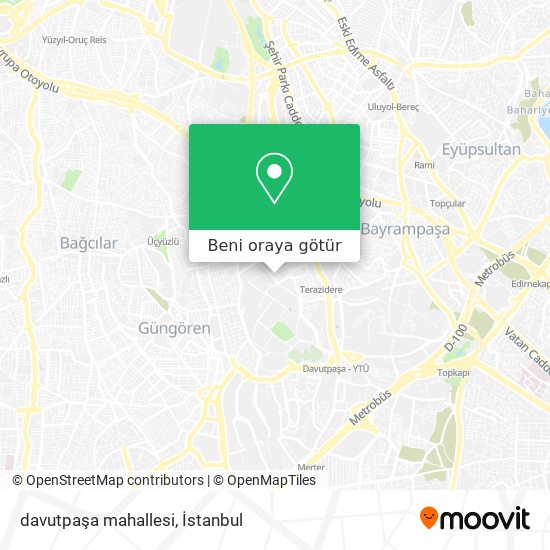 davutpaşa mahallesi harita