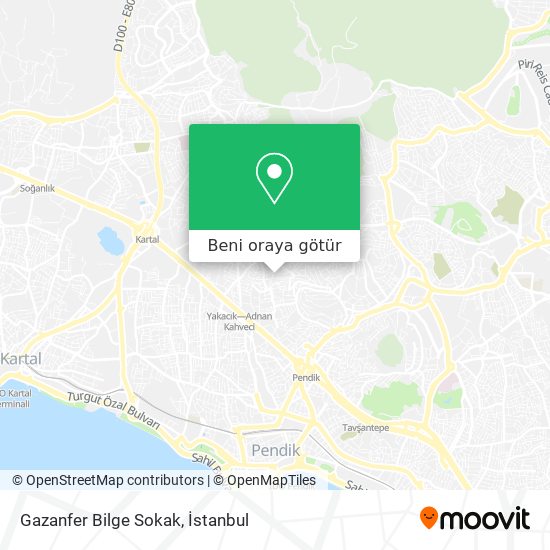 Gazanfer Bilge Sokak harita