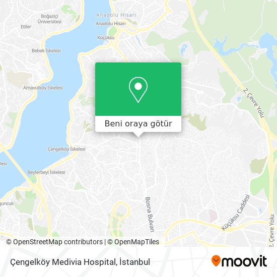 Çengelköy Medivia Hospital harita