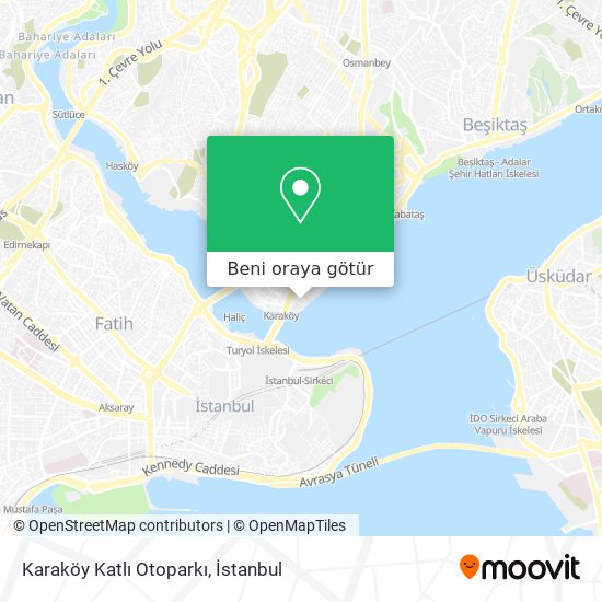 Karaköy Katlı Otoparkı harita
