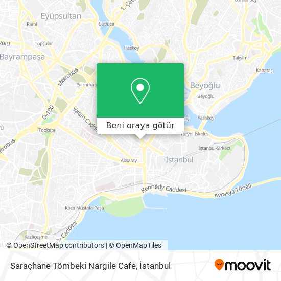 Saraçhane Tömbeki Nargile Cafe harita