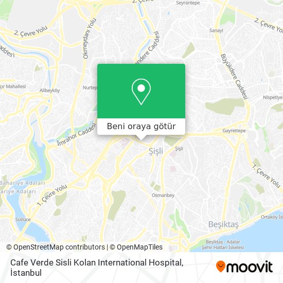Cafe Verde Sisli Kolan International Hospital harita