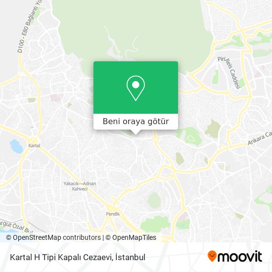 Kartal H Tipi Kapalı  Cezaevi harita