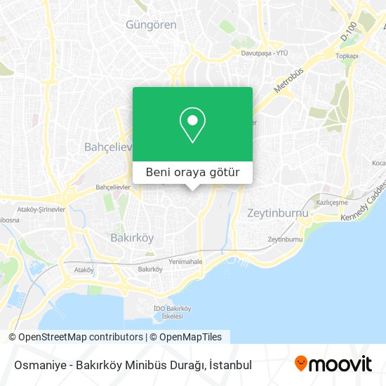 Osmaniye - Bakırköy Minibüs Durağı harita