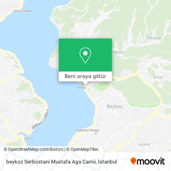 beykoz Serbostani Mustafa Aga Camii harita