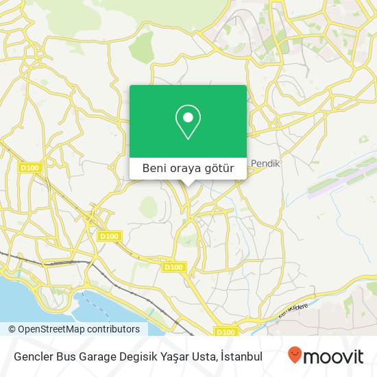 Gencler Bus Garage Degisik Yaşar Usta harita