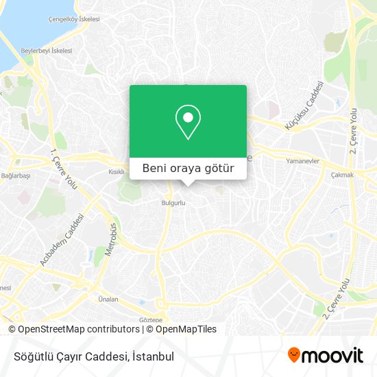 Söğütlü Çayır Caddesi harita