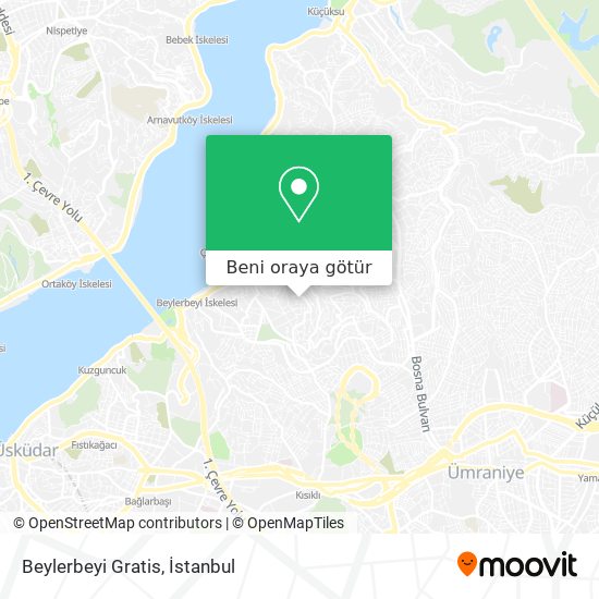 Beylerbeyi Gratis harita