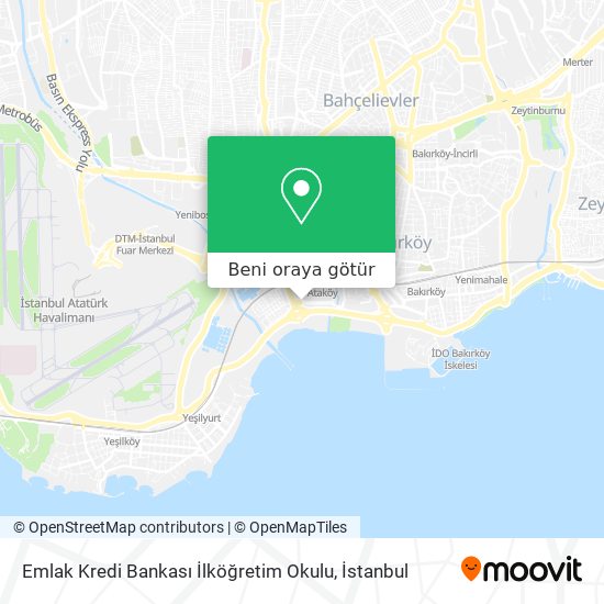 Emlak Kredi Bankası İlköğretim Okulu harita