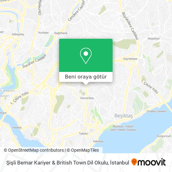 Şişli Bemar Kariyer & British Town Dil Okulu harita