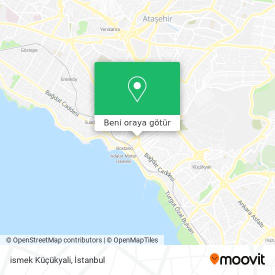 ismek Küçükyali harita