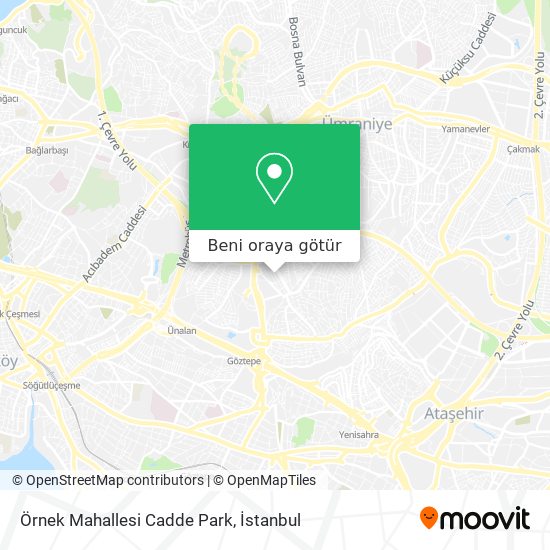 Örnek Mahallesi Cadde Park harita