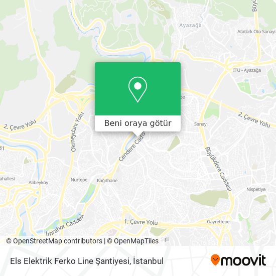 Els Elektrik Ferko Line Şantiyesi harita