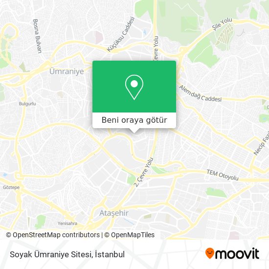 Soyak Ümraniye Sitesi harita