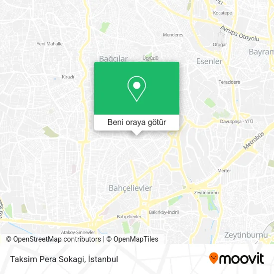 Taksim Pera Sokagi harita