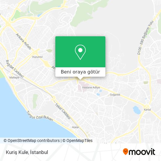 Kuriş Kule harita