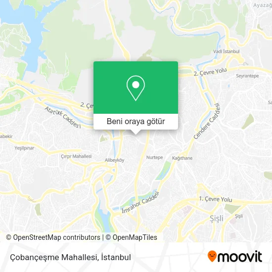 Çobançeşme Mahallesi harita