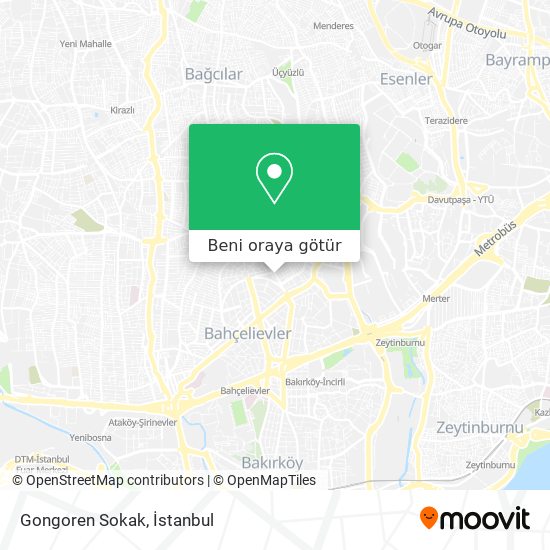 Gongoren Sokak harita
