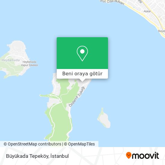 Büyükada Tepeköy harita