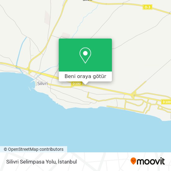 Silivri Selimpasa Yolu harita