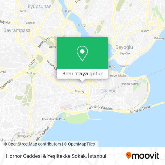Horhor Caddesi & Yeşiltekke Sokak harita
