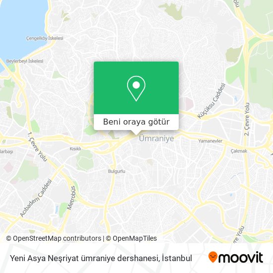 Yeni Asya Neşriyat ümraniye dershanesi harita