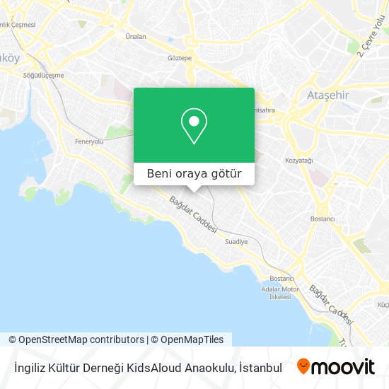 İngiliz Kültür Derneği KidsAloud Anaokulu harita