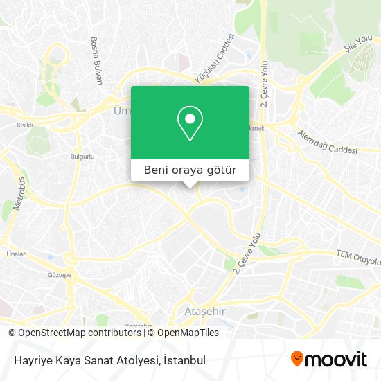 Hayriye Kaya Sanat Atolyesi harita