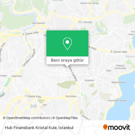 Hub Finansbank Kristal Kule harita