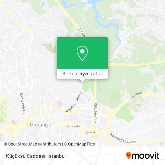 Küçüksu Caddesi harita