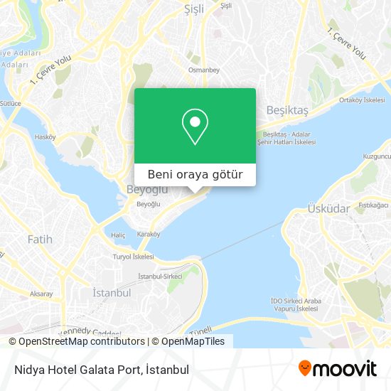 Nidya Hotel Galata Port harita
