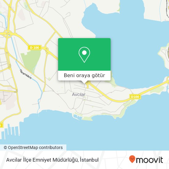 Avcilar İlçe Emniyet Müdürlüğü harita