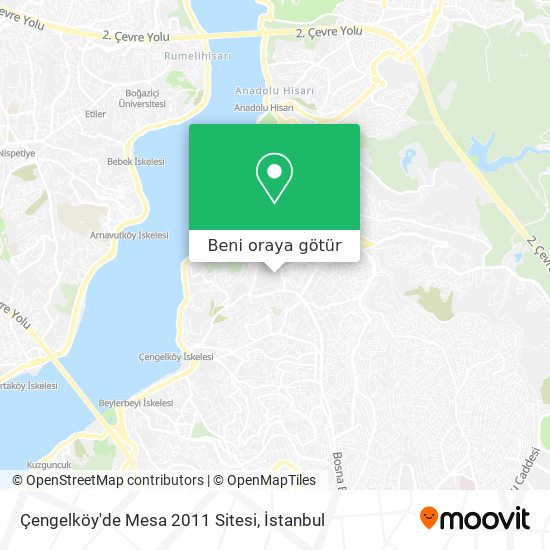 Çengelköy'de Mesa 2011 Sitesi harita