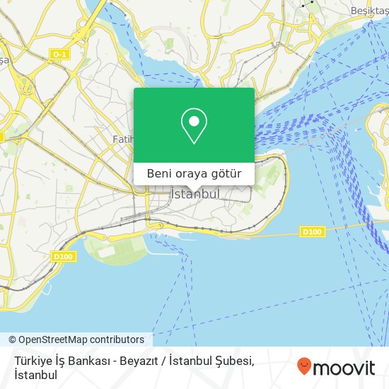 Türkiye İş Bankası - Beyazıt / İstanbul Şubesi harita