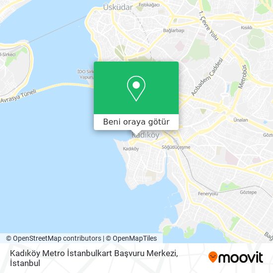 Kadıköy Metro İstanbulkart Başvuru Merkezi harita
