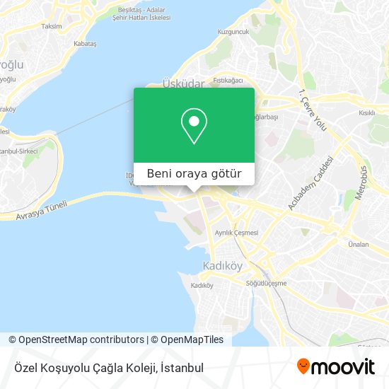 Özel Koşuyolu Çağla Koleji harita