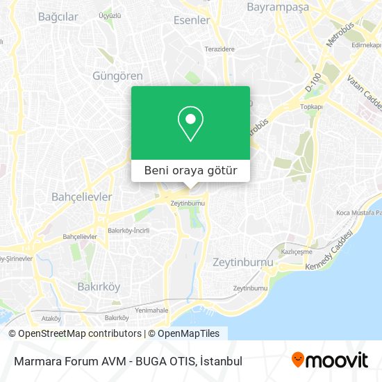 Marmara Forum AVM - BUGA OTIS harita