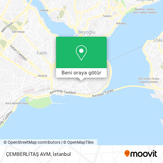 ÇEMBERLİTAŞ AVM harita