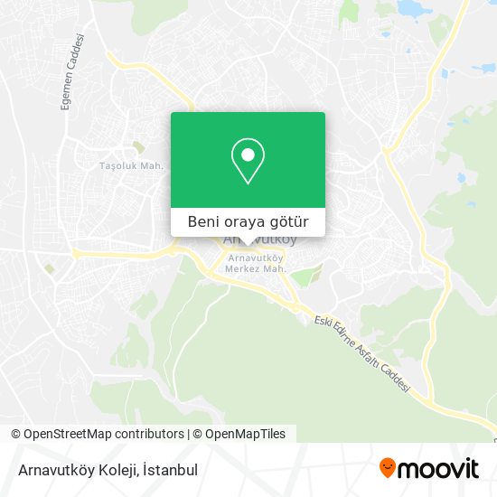 Arnavutköy Koleji harita
