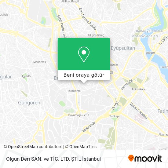 Olgun Deri SAN. ve TİC. LTD. ŞTİ. harita