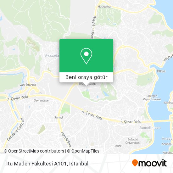 İtü Maden Fakültesi A101 harita