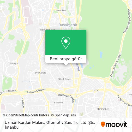 Uzman Kardan Makina Otomotiv San. Tic. Ltd. Şti. harita