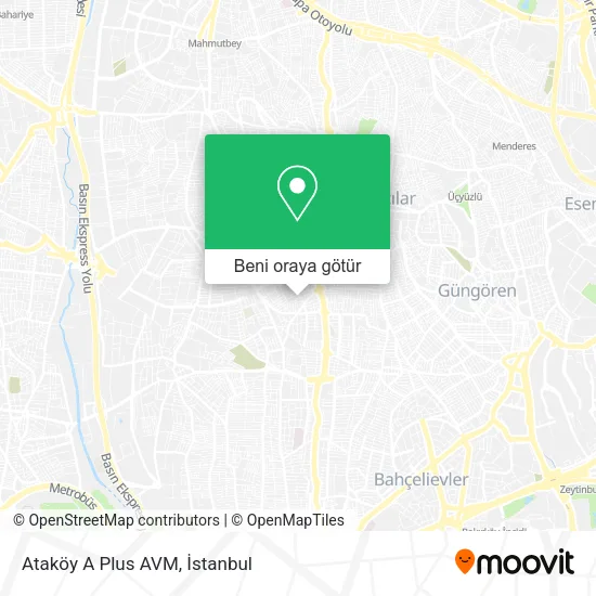 Ataköy A Plus AVM harita