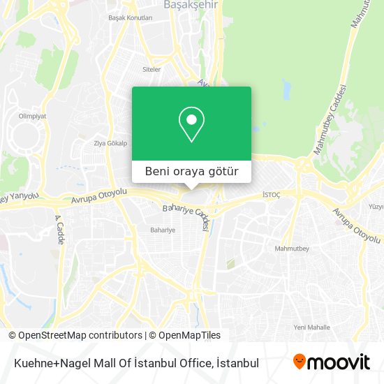 Kuehne+Nagel Mall Of İstanbul Office harita