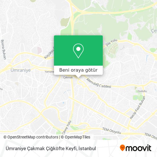 Ümraniye Çakmak Çiğköfte Keyfi harita